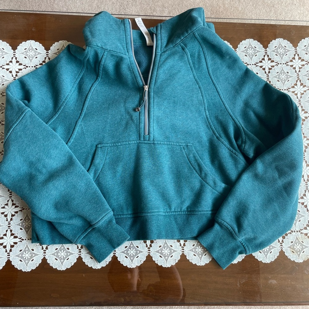 Lululemon Scuba Oversized Half-Zip Hoodie Desert Teal Size M/L